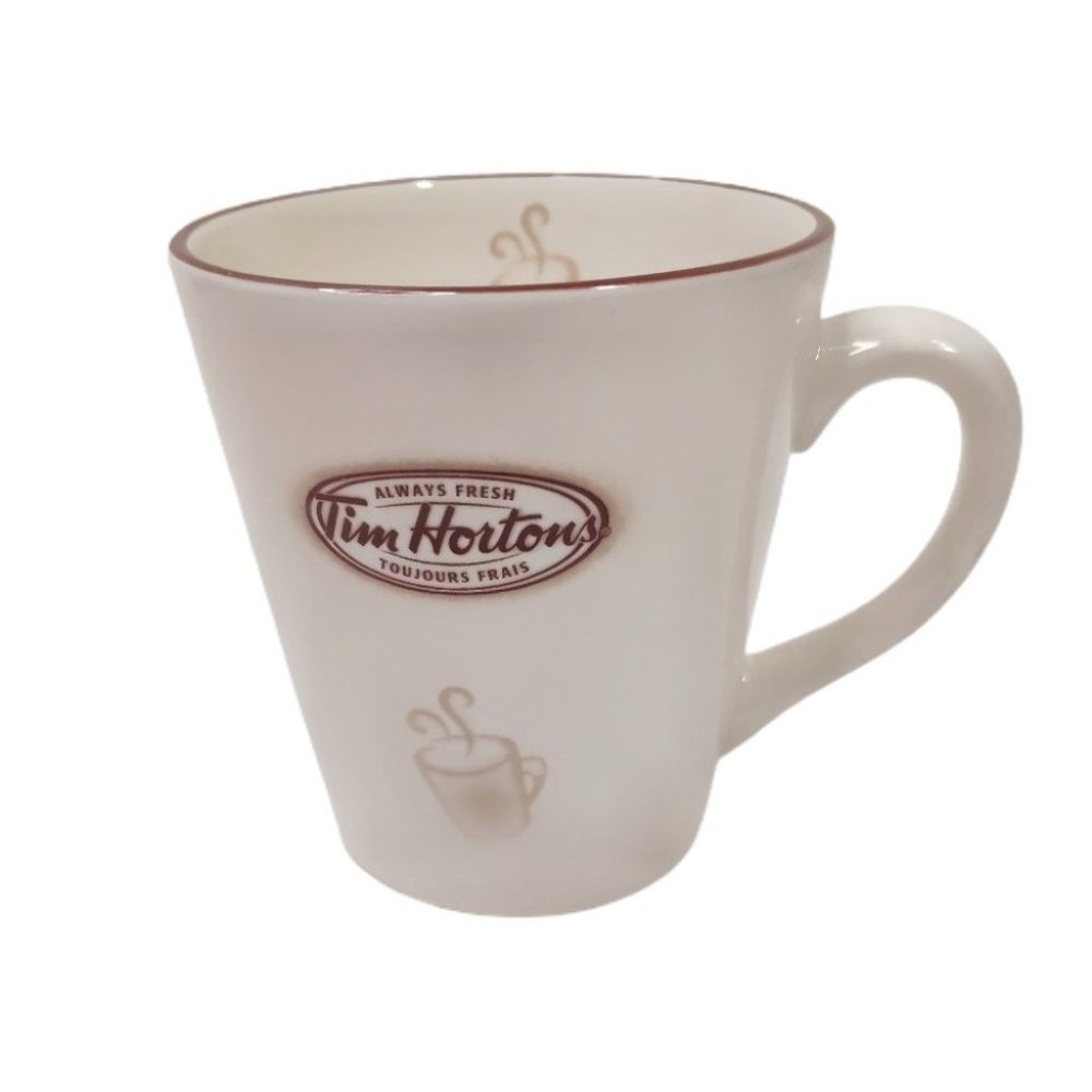 Tim Hortons China Mug Beige New 2007